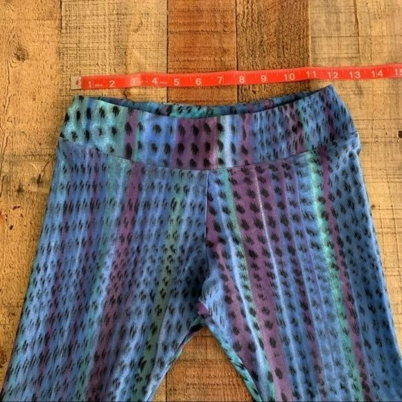 Koral active wear womens size small leopard print workout leggings in blue - Picture 2 of 9